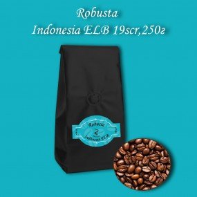 Кава зернова Robusta Indonesia ELB 19scr (Робуста Індонезія) 250г.  БЕЗКОШТОВНА ДОСТАВКА від 1кг!